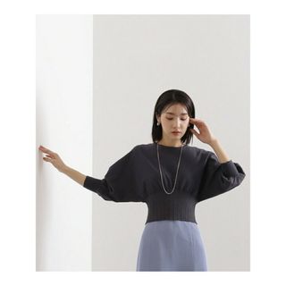 ナチュラルビューティーベーシック(NATURAL BEAUTY BASIC)のクロップドドルマンニット(カットソー(長袖/七分))