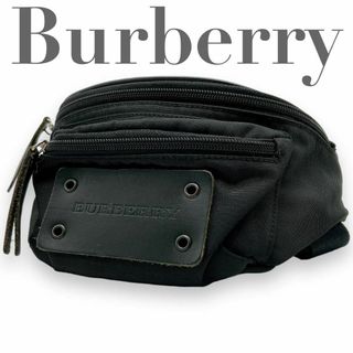 BURBERRY - Burberry ボディバッグ ウエストポーチ ノバチェック ナイロン ブラック