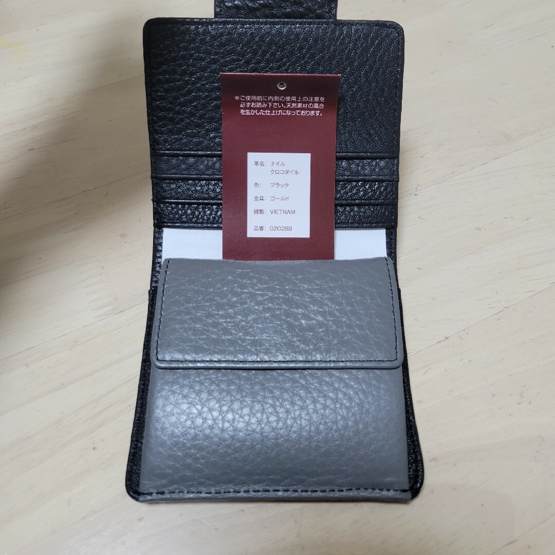 未使用★LETHER JEWELS クロコダイル　折り財布 レディースのファッション小物(財布)の商品写真