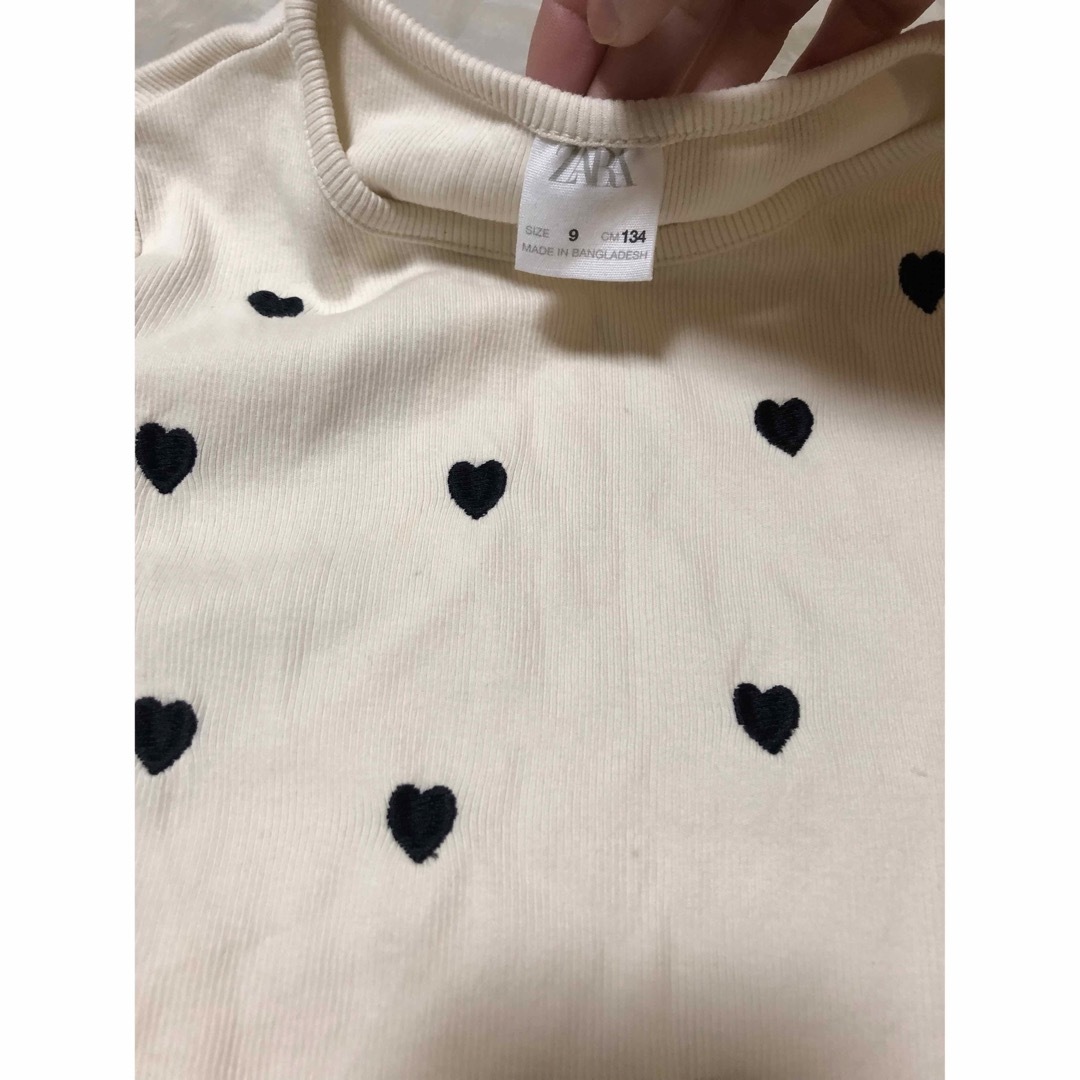 ZARA KIDS(ザラキッズ)のZARA キッズ　カットソー　美品 キッズ/ベビー/マタニティのキッズ服女の子用(90cm~)(Tシャツ/カットソー)の商品写真