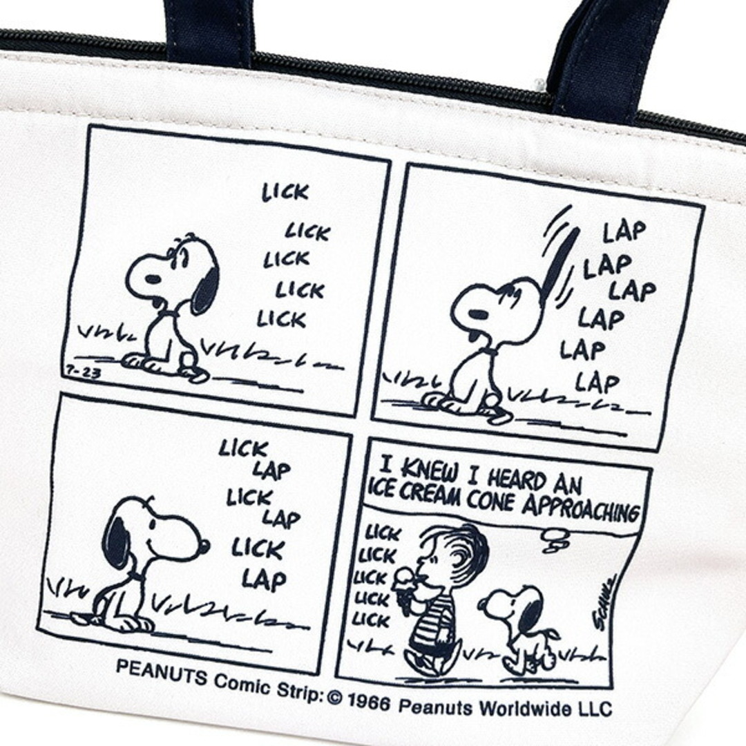 SNOOPY(スヌーピー)のスヌーピー 保冷保温ミニトート モカ バッグ エコバッグ ランチ お弁当 サマー レディースのバッグ(ショルダーバッグ)の商品写真