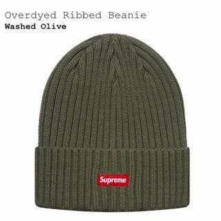 シュプリーム(Supreme)の18SS SUPREME OVERDYED BEANIE “OLIVE”(ニット帽/ビーニー)