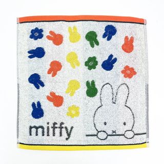 ミッフィー(miffy)のミッフィー miffy ウォッシュタオル ストライプ柄 西川(タオルケット)