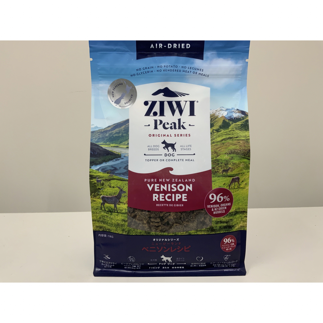 ZIWI(ジウィピーク)のZIWI・ジウィピーク・エアドライ・ドッグフード・ベニソン・1kg その他のペット用品(ペットフード)の商品写真