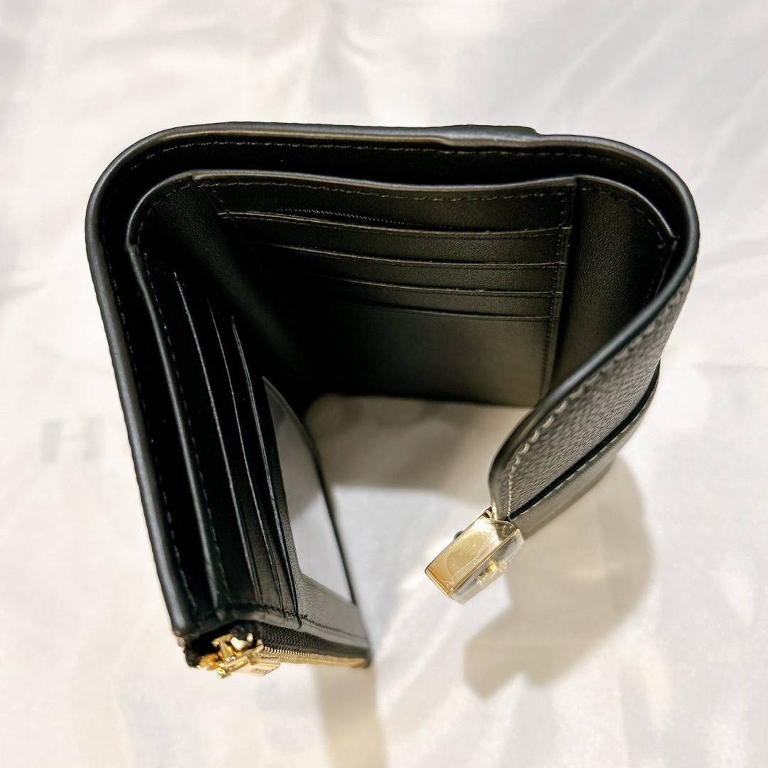 COACH(コーチ)のCOACH  三つ折り　レザー　財布　ミディアム　ブラック　未使用品 レディースのファッション小物(財布)の商品写真