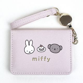 ミッフィー(miffy)のミッフィー miffy オープンパスケース スイーツ ピンク 定期入れ ICカードケース(パスケース/IDカードホルダー)