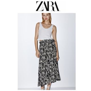 ZARA デイジー　フラワー　スカート