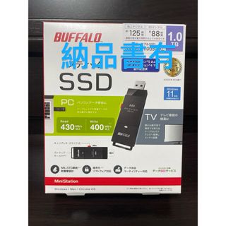 バッファロー(Buffalo)の【新品】バッファロー SSD-PUT1.0U3-BKC 外付けSSD 1T(PC周辺機器)