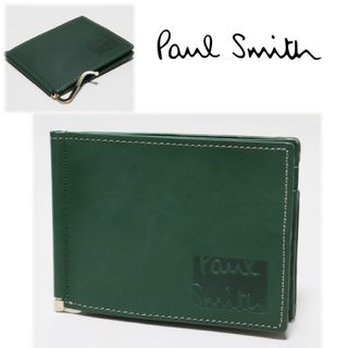 ポールスミス(Paul Smith)の《ポールスミス》箱付新品 立体ロゴ ポケット付 レザーマネークリップ ウォレット(マネークリップ)