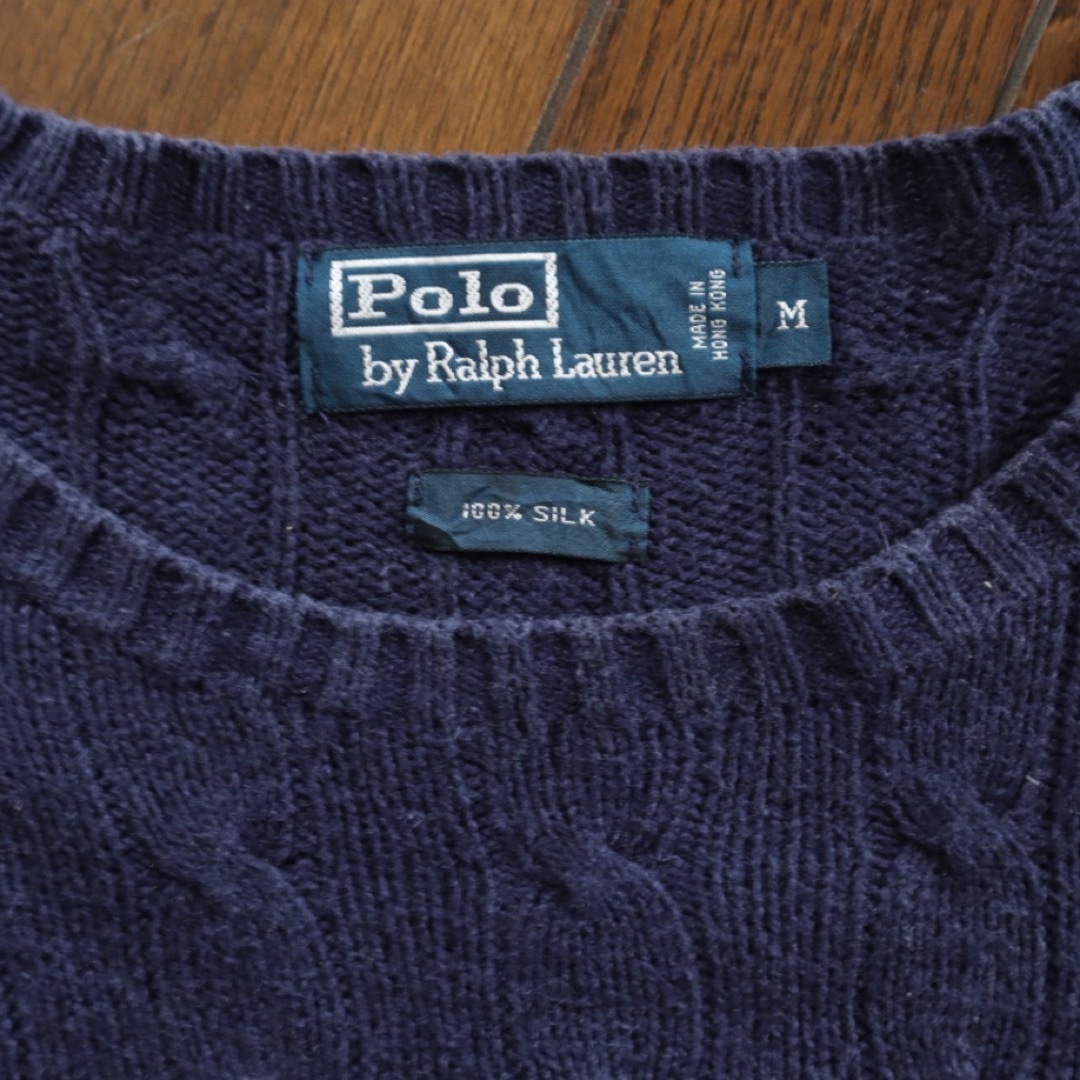 POLO RALPH LAUREN(ポロラルフローレン)のRalph Lauren シルク ケーブルニット サイズM レディースのトップス(ニット/セーター)の商品写真