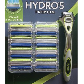 シック(Schick)の【本体＋替刃８個】シックハイドロ５プレミアム　敏感肌用　Schick HYDRO(カミソリ)