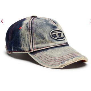 ディーゼル(DIESEL)のDIESEL タグ付き ロゴ デニム キャップ(キャップ)