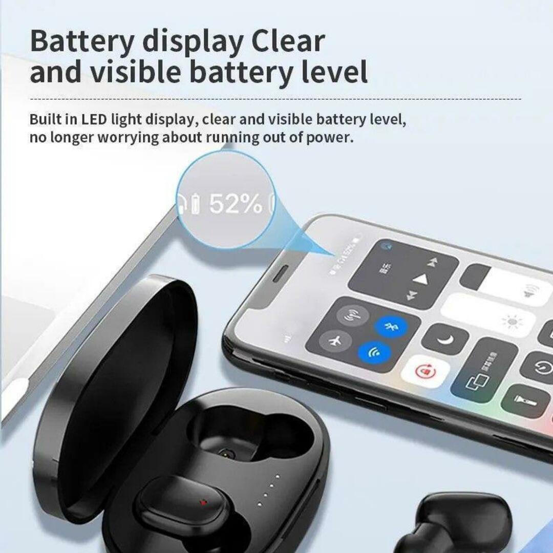 イヤホン bluetooth ワイヤレスイヤホン ワイヤレス スマホ/家電/カメラのオーディオ機器(ヘッドフォン/イヤフォン)の商品写真