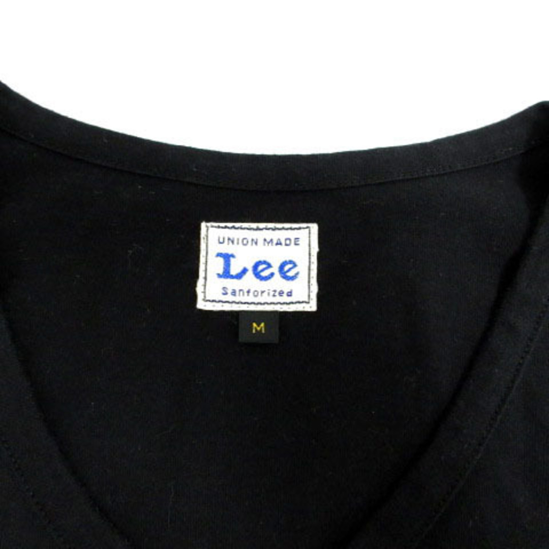 Lee(リー)のリー LEE Vネック フレンチスリーブ Tシャツ LS7357 ロゴ 黒 M レディースのトップス(その他)の商品写真