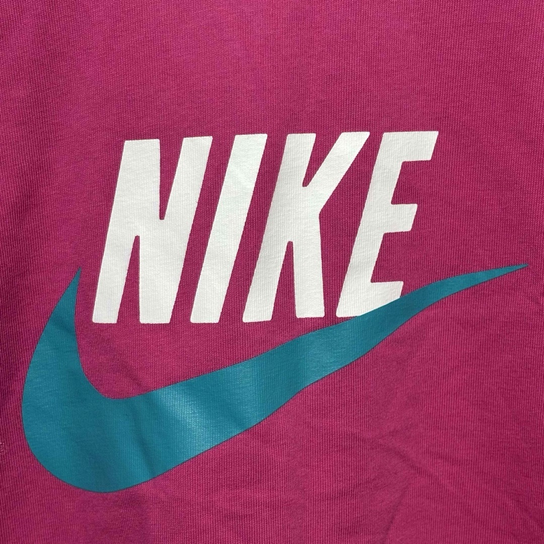 NIKE(ナイキ)のナイキ Tシャツ M ピンク ドライフィット 半袖 ビッグロゴ グリーン 夏 レディースのトップス(Tシャツ(半袖/袖なし))の商品写真