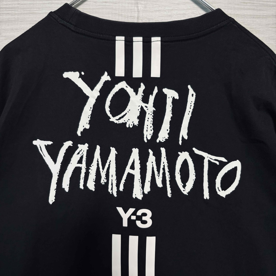 Y-3(ワイスリー)の【人気デザイン】Y-3 ワイスリー Tシャツ バックプリント スリーライン XL メンズのトップス(Tシャツ/カットソー(半袖/袖なし))の商品写真