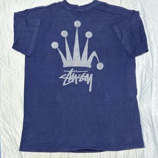 STUSSY - 90's STUSSY Tシャツ Navy XL 黒タグ アメリカ製