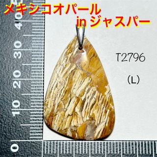 天然石 メキシコオパール in ジャスパー ペンダントトップ （L）(ネックレス)