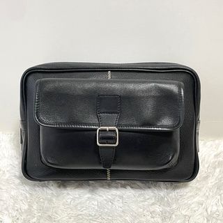 バーバリー(BURBERRY)の【美品】 バーバリー セカンドバッグ クラッチバッグ オールレザー ノバチェック(セカンドバッグ/クラッチバッグ)