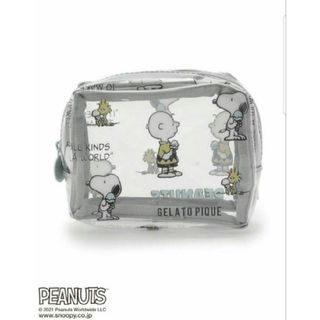 ジェラートピケ(gelato pique)の新品☆ジェラート ピケ【PEANUTS】モノグラム ビニールポーチ (S)(ポーチ)