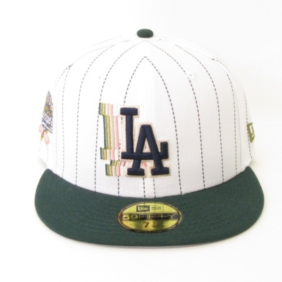 NEW ERA(ニューエラー)のニューエラ 59FIFTY ドジャース キャップ グリーン ホワイト 7 3/8 メンズの帽子(キャップ)の商品写真