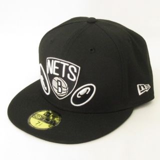 ニューエラー(NEW ERA)のニューエラ 59FIFTY NBA ネッツ キャップ ブラック 7 1/2(キャップ)