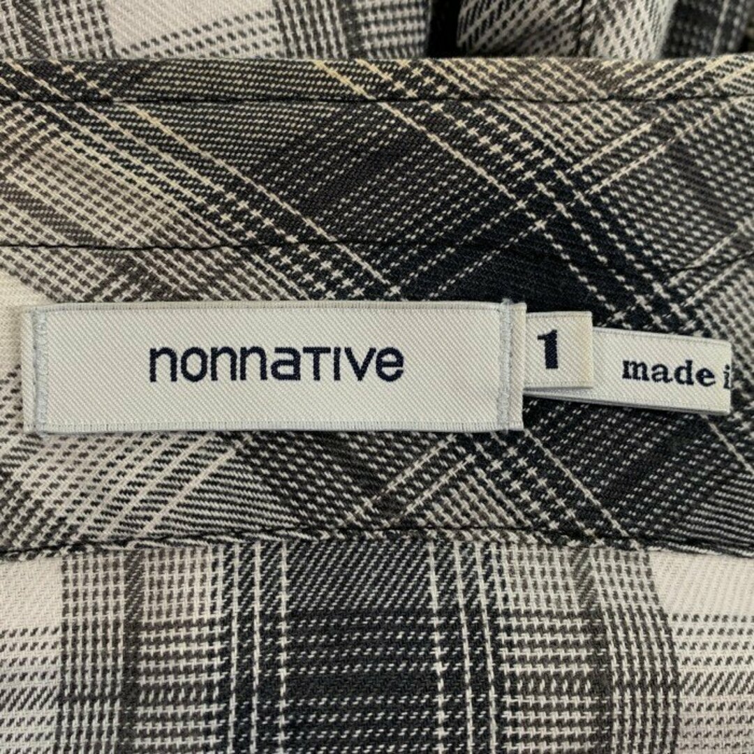 nonnative(ノンネイティブ)のnonnative ノンネイティブ 19AW カーペンターシャツジャケット フランネルチェックシャツ スナップボタン Vネック NN-SJ3601 Size 1 メンズのトップス(シャツ)の商品写真