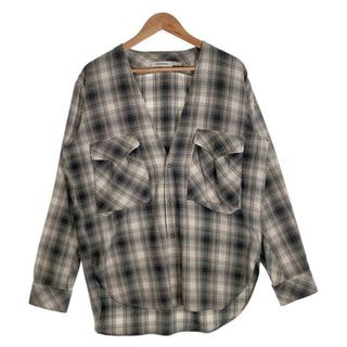 ノンネイティブ(nonnative)のnonnative ノンネイティブ 19AW カーペンターシャツジャケット フランネルチェックシャツ スナップボタン Vネック NN-SJ3601 Size 1(シャツ)