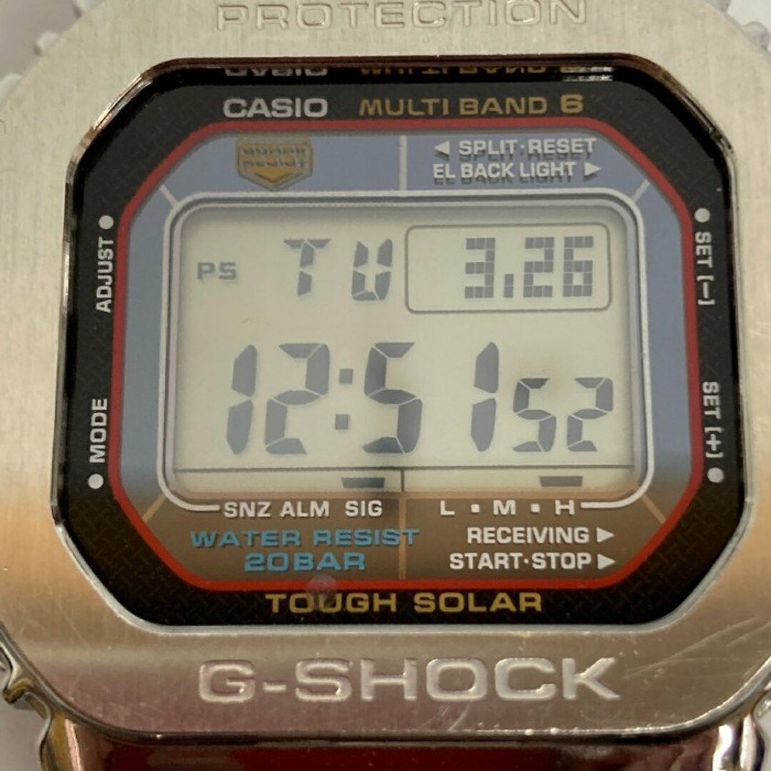 CASIO(カシオ)の★CASIO カシオ G-SHOCK GW-M5610 電波 ソーラー メタル カスタム品 腕時計 シルバー メンズの時計(金属ベルト)の商品写真