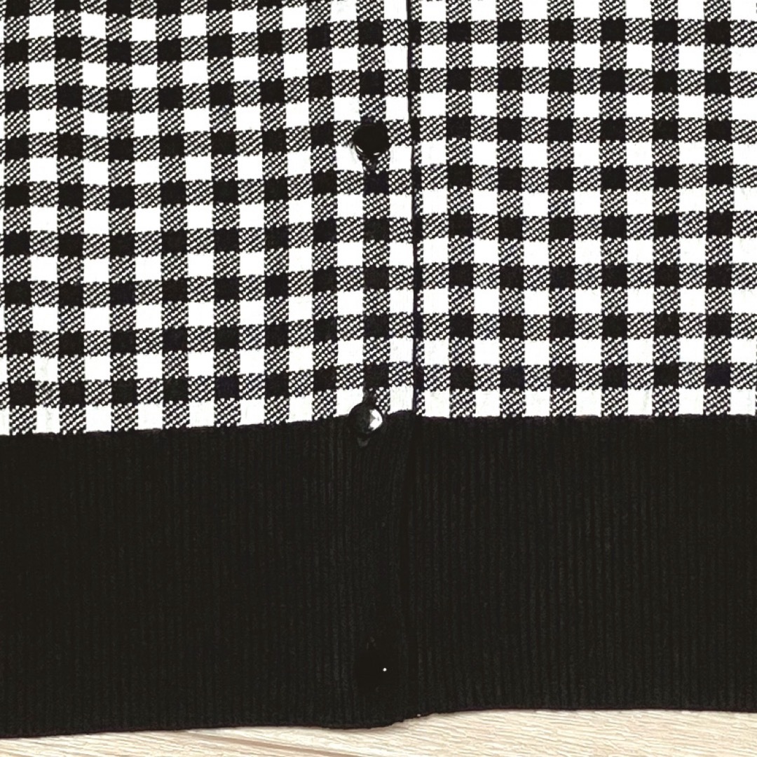 Max Mara(マックスマーラ)のマックスマーラ クルーネック 七分袖カーディガン ブラック レディースのトップス(カーディガン)の商品写真