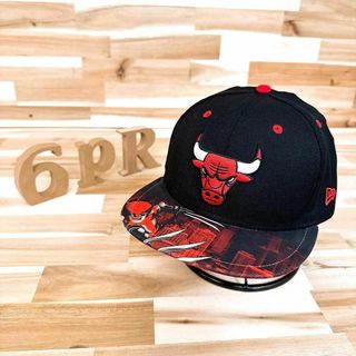 ニューエラー(NEW ERA)の超激レア【ニューエラ×マーベル×ブルズ】限定コラボ ウルヴァリン キャップ黒×赤(キャップ)