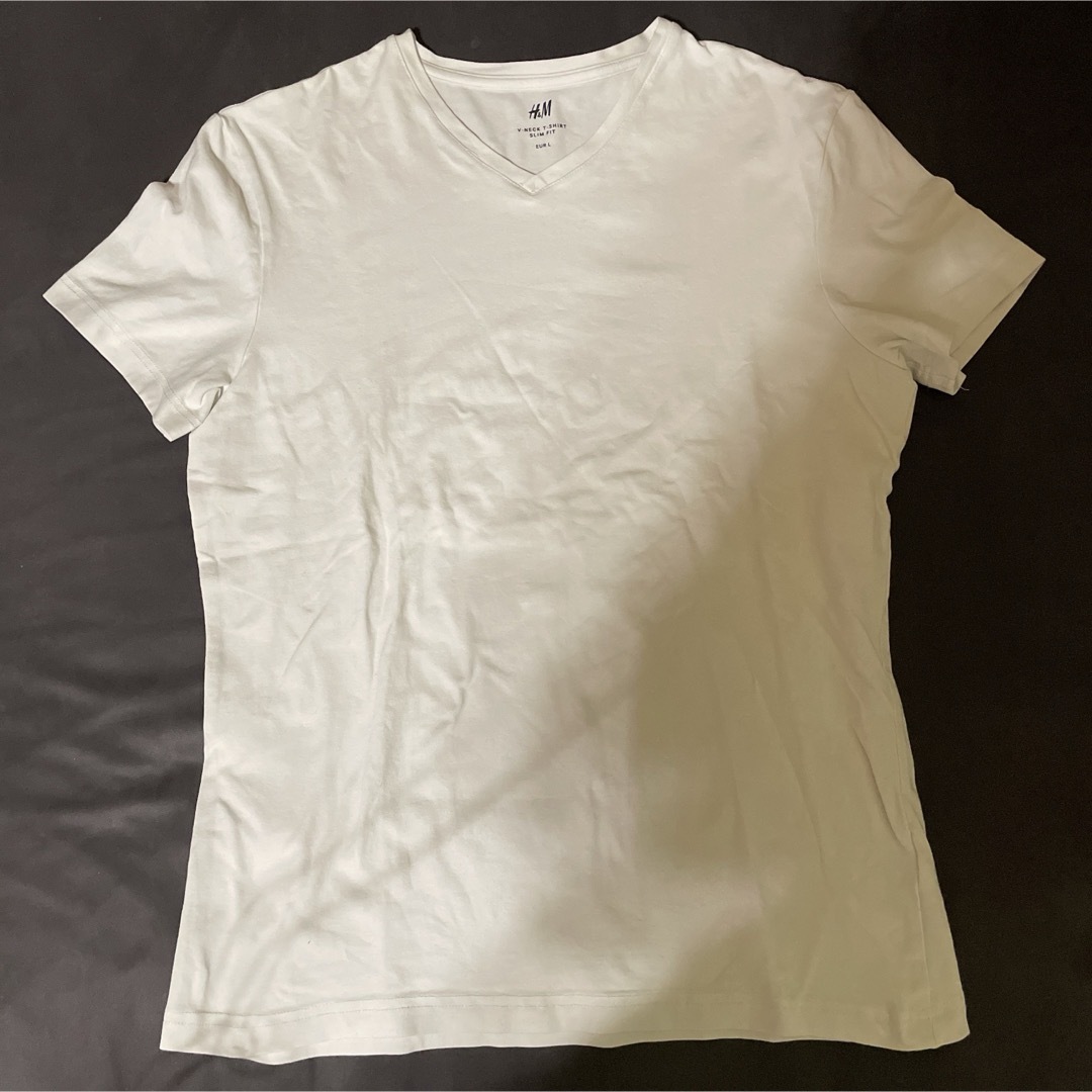 H&M(エイチアンドエム)のH&M Tシャツ Vネック スリムフィット メンズのトップス(Tシャツ/カットソー(半袖/袖なし))の商品写真