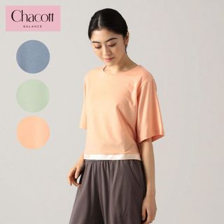 チャコット(CHACOTT)のChacott ボックスTシャツ　シャンパン(Tシャツ(半袖/袖なし))