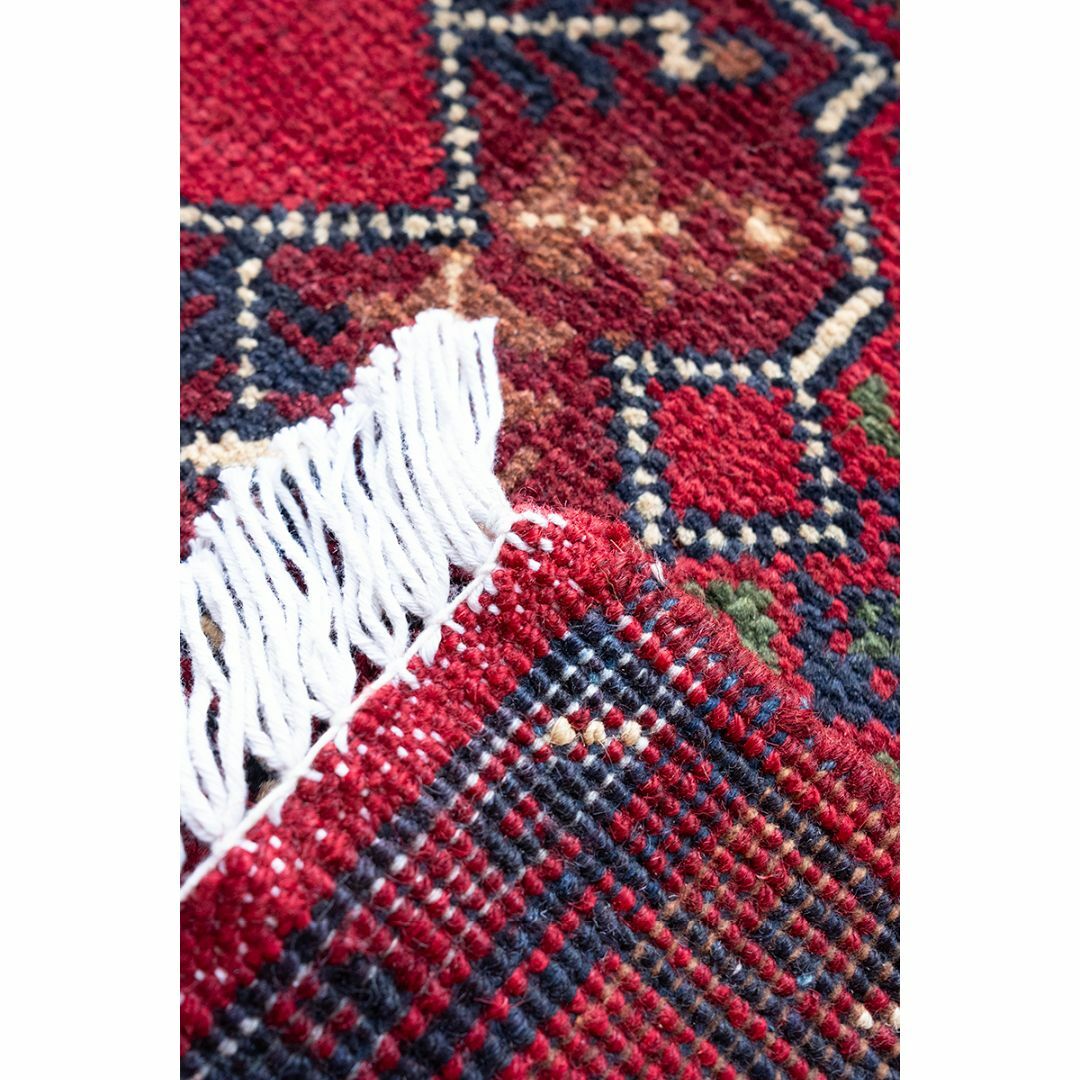 ACTUS(アクタス)の未使用品　64 x 44cm　トライバルラグ アフガン トルクメン 手織り　絨毯 インテリア/住まい/日用品のラグ/カーペット/マット(ラグ)の商品写真
