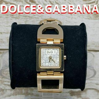 DOLCE&GABBANA - 動作品　ドルチェ＆ガッバーナ　腕時計　レディース　ゴールド　D&G 　定価9万円