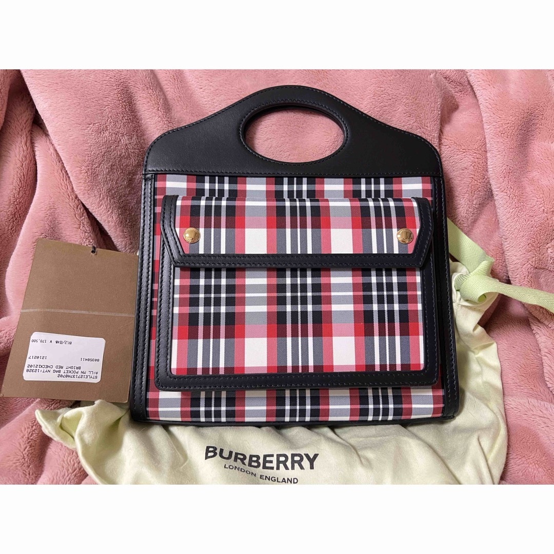 BURBERRY(バーバリー)のバーバリー ミニ ポケットバッグ ナイロンアンドレザー 2WAY ハンドバッグ レディースのバッグ(ショルダーバッグ)の商品写真