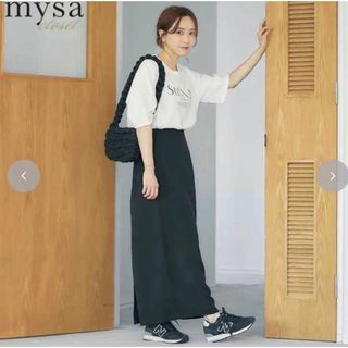 しまむら - mysa closet＊田中里奈さんコラボ ラップ風スカート 黒 Mサイズ