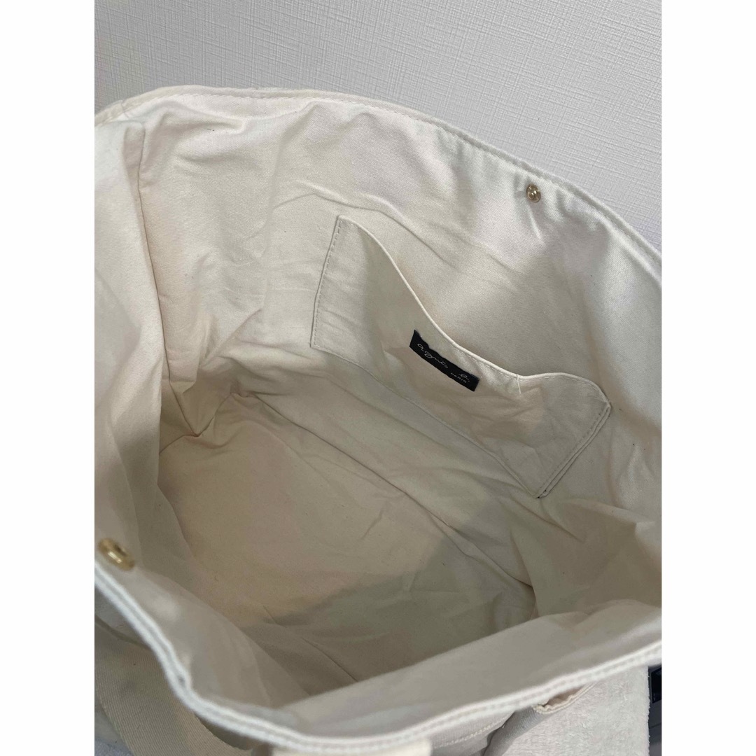 agnes b.(アニエスベー)のagnes b. アニエスベー　白 トートバッグ　バッグ　ホワイト レディースのバッグ(トートバッグ)の商品写真