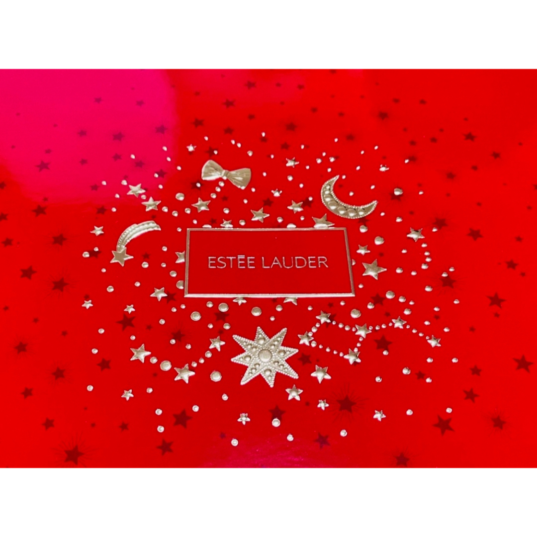 Estee Lauder(エスティローダー)の最後　ESTEELAUDER エスティーローダー　サテンリボン　紙袋　赤　レッド レディースのバッグ(ショップ袋)の商品写真