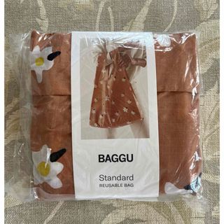 バグゥ(BAGGU)の新品 bagguバグースタンダード　ブラウンデイジー(エコバッグ)