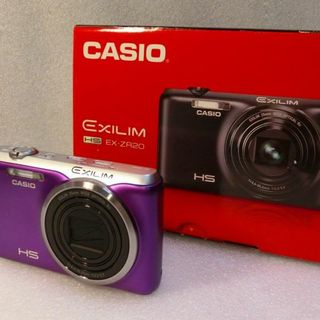 カシオ(CASIO)の美品・撮影OK】箱付　エクシリム　ZR20　パープル　デジカメ希少　EXILIM(コンパクトデジタルカメラ)