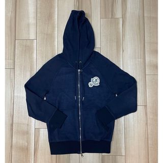 モンクレール(MONCLER)の［美品］モンクレール　ダブルワッペン　パーカー　ネイビー(パーカー)