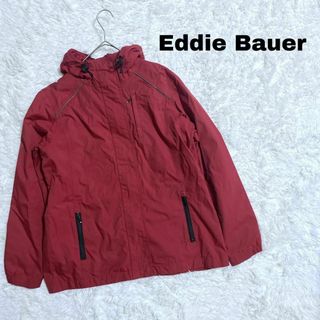 エディーバウアー(Eddie Bauer)のエディーバウアー ナイロンパーカー ウェザーエッジ レッド US古着c46①(ナイロンジャケット)