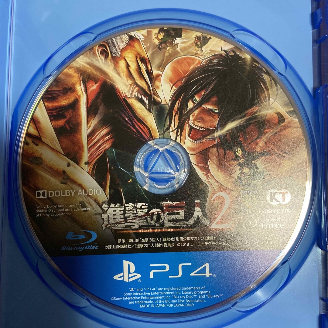 PlayStation4(プレイステーション4)の進撃の巨人2 ps4ソフト エンタメ/ホビーのゲームソフト/ゲーム機本体(家庭用ゲームソフト)の商品写真