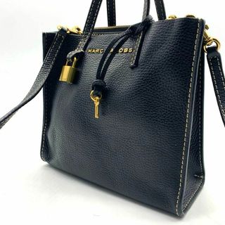 マークジェイコブス(MARC JACOBS)のマークジェイコブス 2way ハンドバッグ ショルダー シボ革 黒 ブラック(ハンドバッグ)