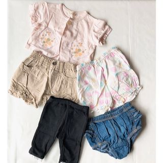 女の子ベビー服　80サイズ　春夏ベビー服　まとめ売り(パンツ)