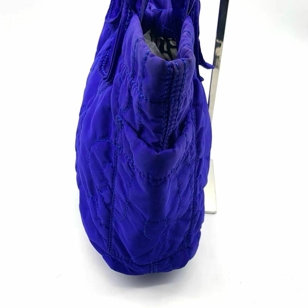 MARC BY MARC JACOBS(マークバイマークジェイコブス)の極美品 マークバイマークジェイコブス ナイロン トートバッグ 青 ブルー 肩掛け レディースのバッグ(トートバッグ)の商品写真