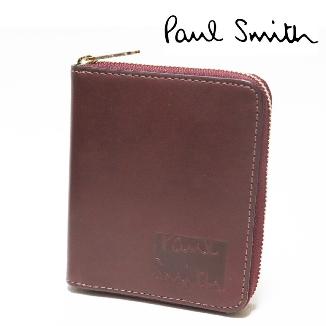 Paul Smith(ポールスミス)の《ポールスミス》箱付新品 立体ロゴ レザーラウンドジップ2つ折り財布 ウォレット メンズのファッション小物(折り財布)の商品写真