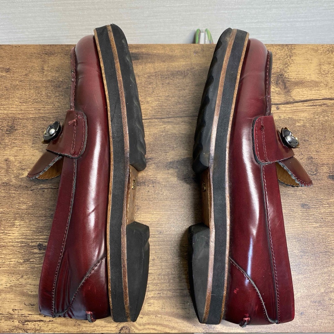 COACH(コーチ)のCoach red lenox loafer 本革インソールローファー 厚底 レディースの靴/シューズ(ローファー/革靴)の商品写真