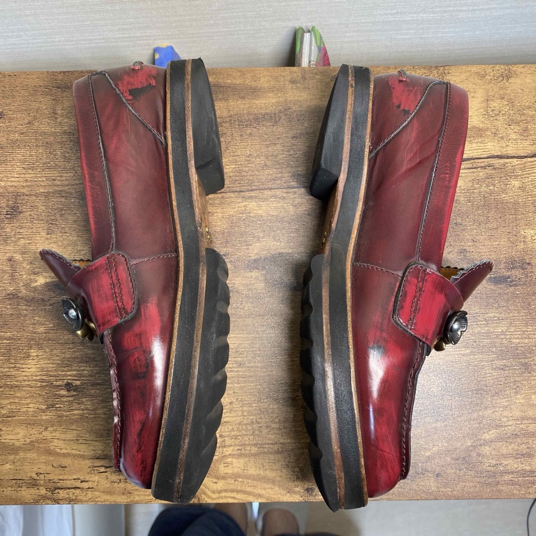 COACH(コーチ)のCoach red lenox loafer 本革インソールローファー 厚底 レディースの靴/シューズ(ローファー/革靴)の商品写真